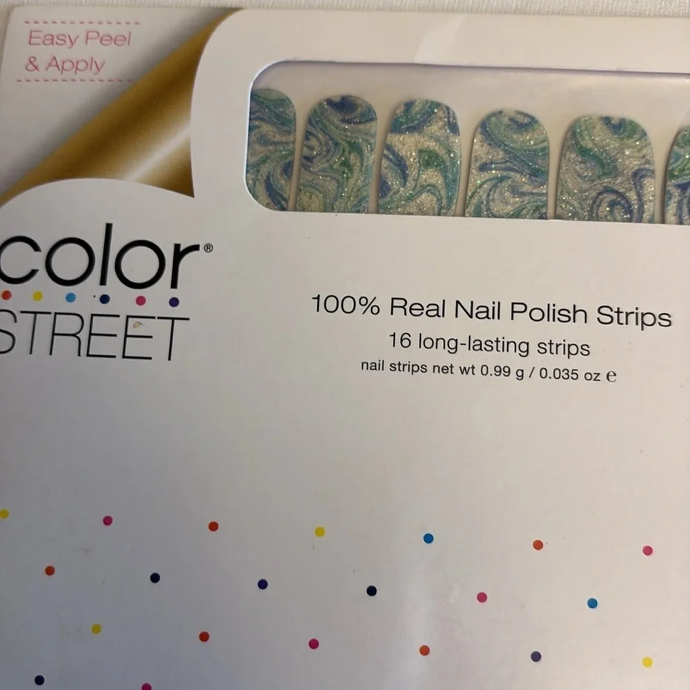 Color Street nail strips 100% real polish strips Water You Up To? style New pack